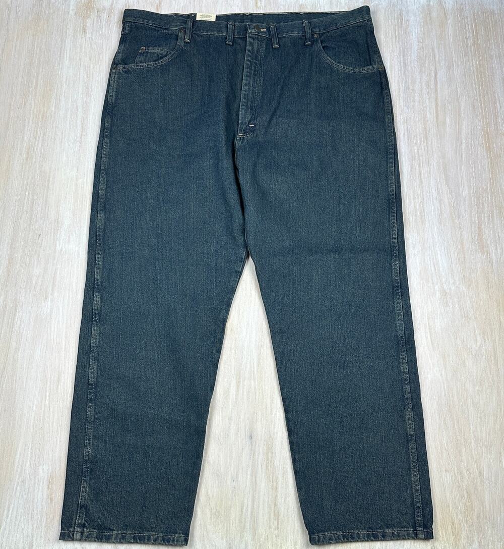 Wrangler Rugged Wear Relaxed Fit 100% Cotton Denim Classic Jeans Men's 46x30